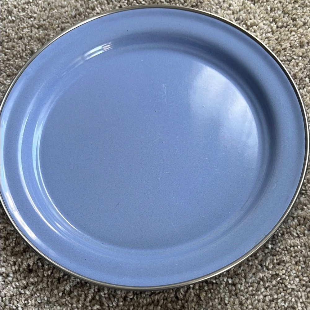 Pottery barn enamel plates